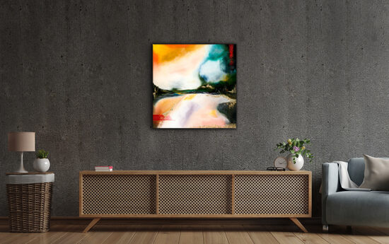 Plexikép - 90x90 cm - Az elrejtett város